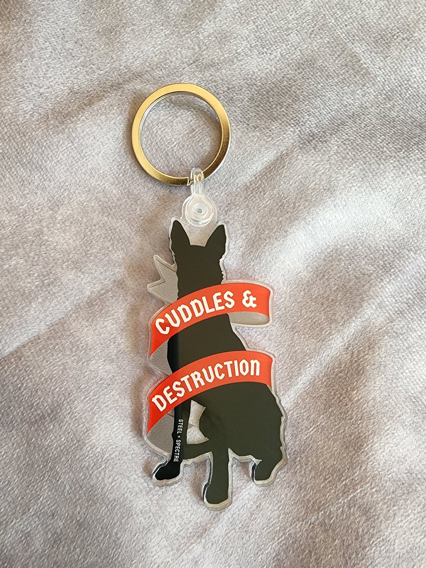 Cuddles & Destruction Keychain