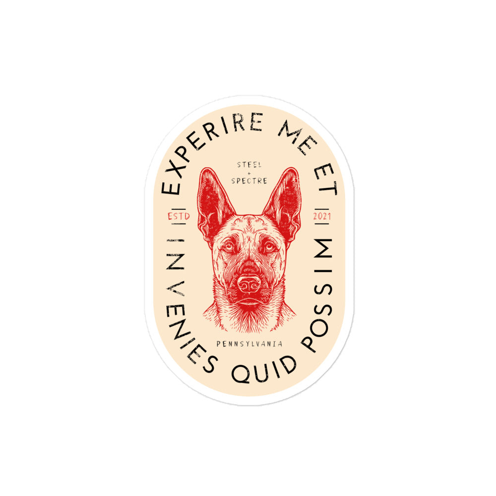 FAFO Belgian Malinois Vintage Sticker