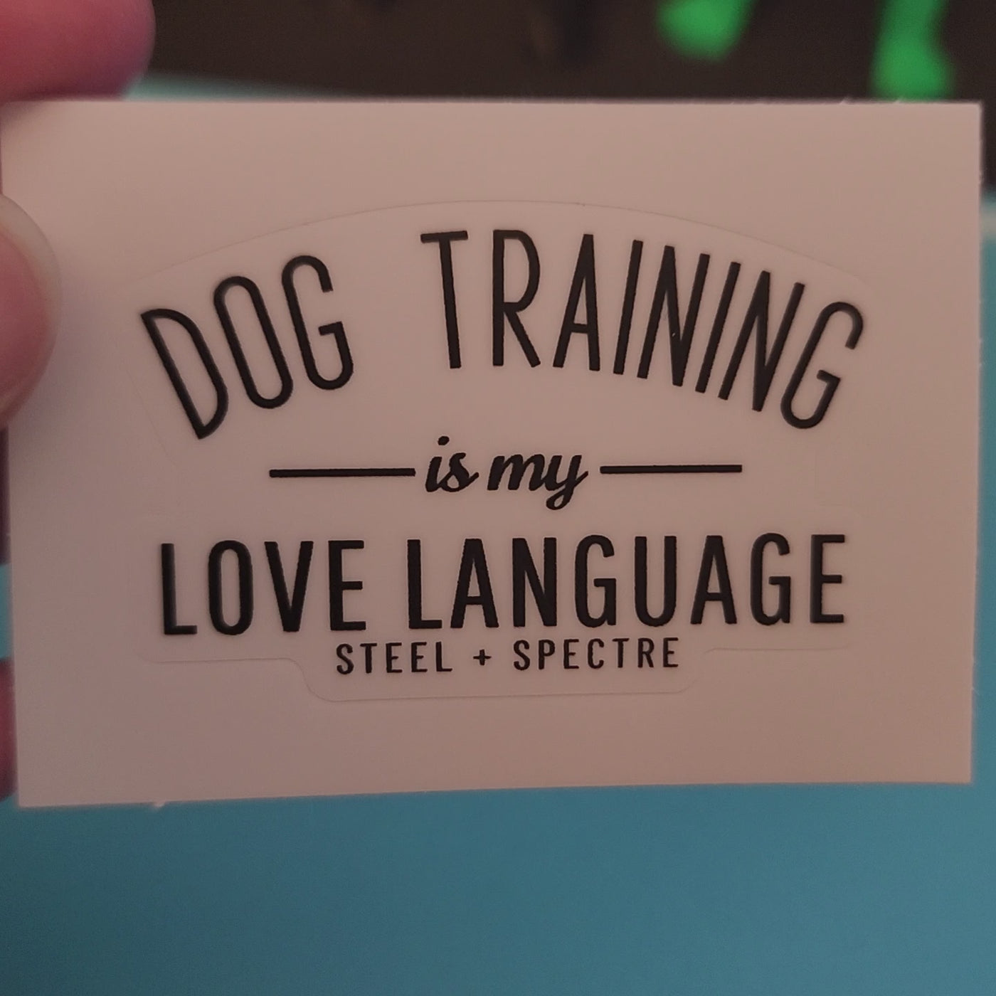 Dog Training is my Love Language Sticker 3-Pack (Classic)