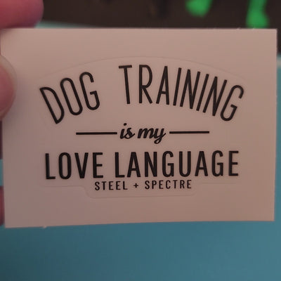 Dog Training is my Love Language Sticker 3-Pack (Classic)