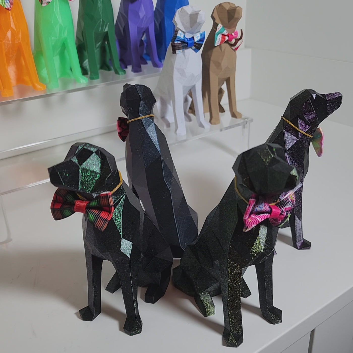 3D Printed Decorative Dog Figurines