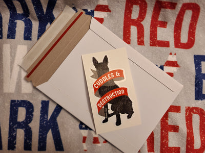 Cuddles and Destruction Sticker